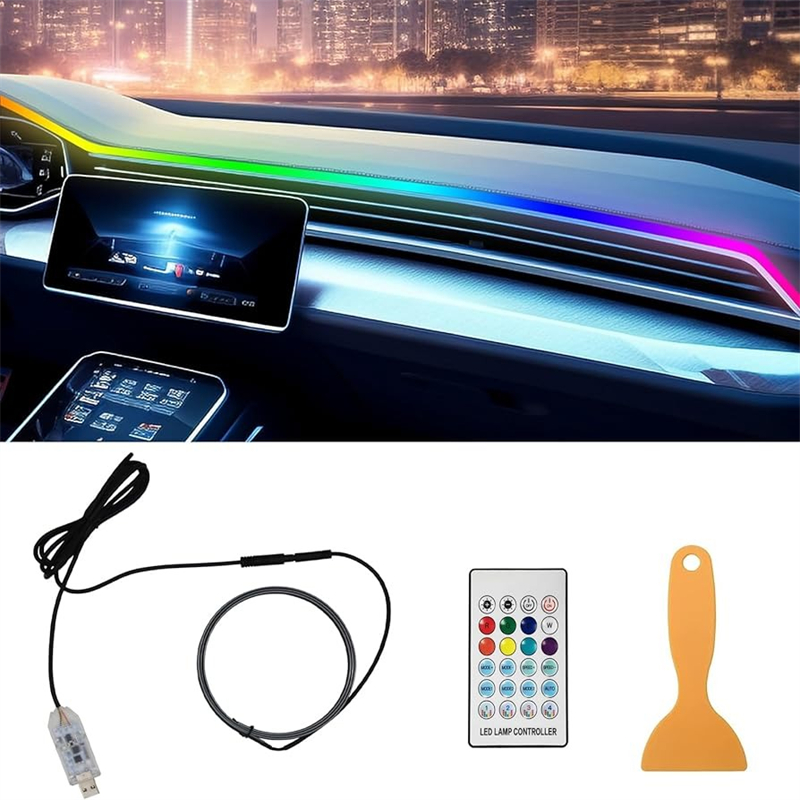 Led Ambient Interior Car Lights App Control - LED coloré intérieur de voiture caché