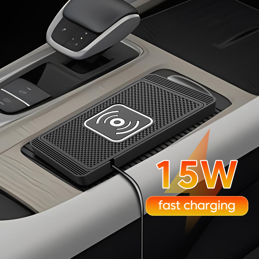 Wireless Car Charger Mount Fast Charging - Chargeur sans fil 15W pour voiture,