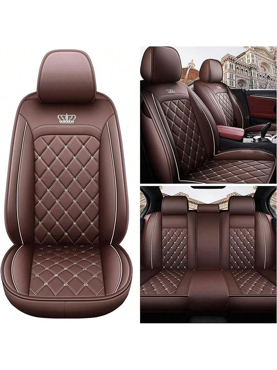 Housse de siège de voiture en  - Leather Car Seat Covers Full Set Universal avis et prix