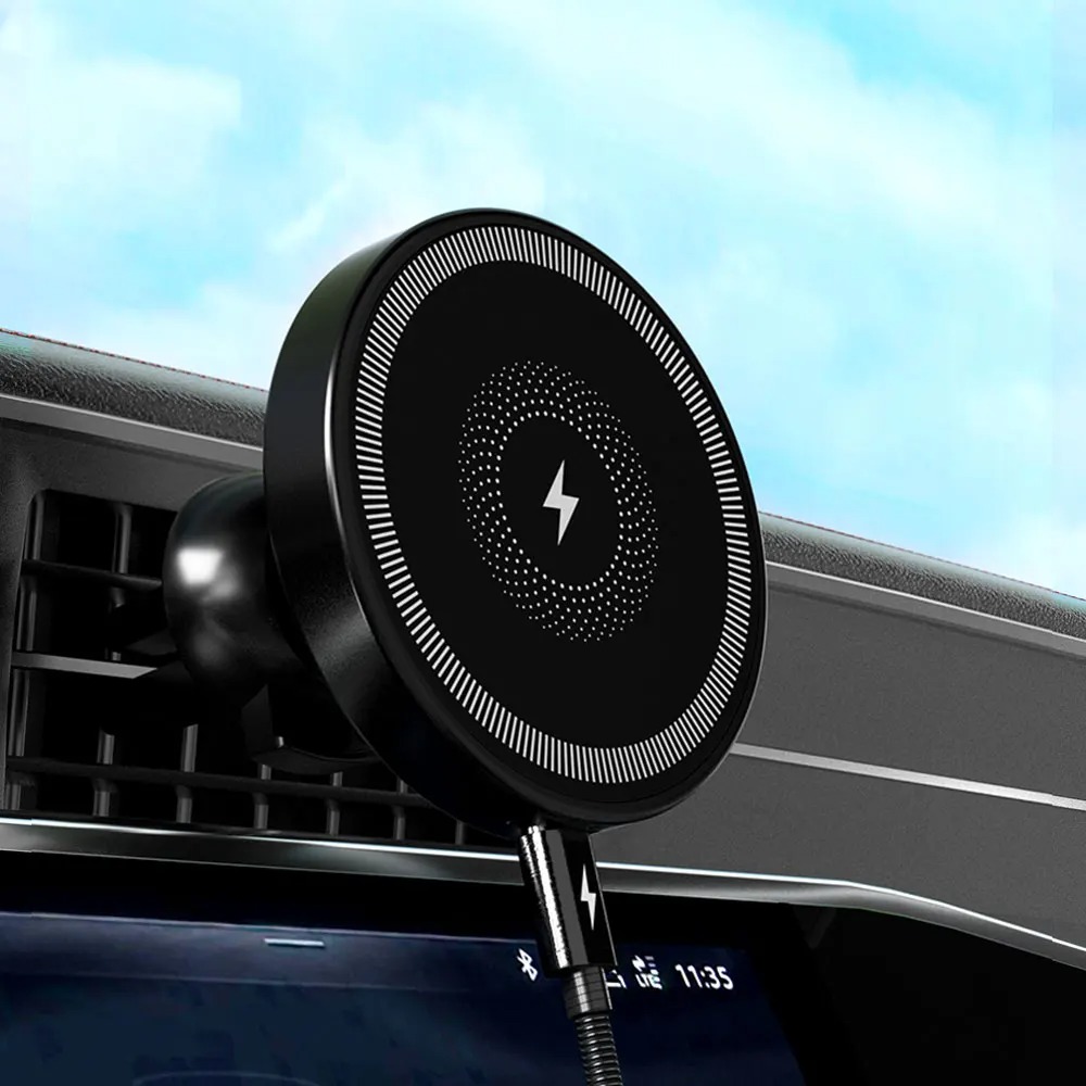 Support de téléphone magnétiqu - Wireless Car Charger Mount Fast Charging avis et prix