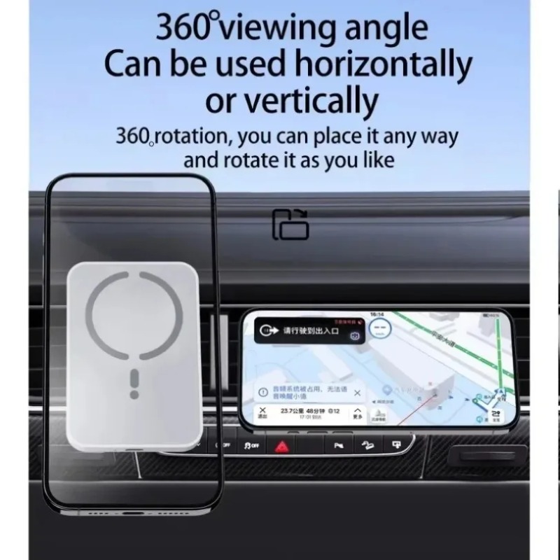 Support de téléphone magnétiqu - Wireless Car Charger Mount Fast Charging avis et prix