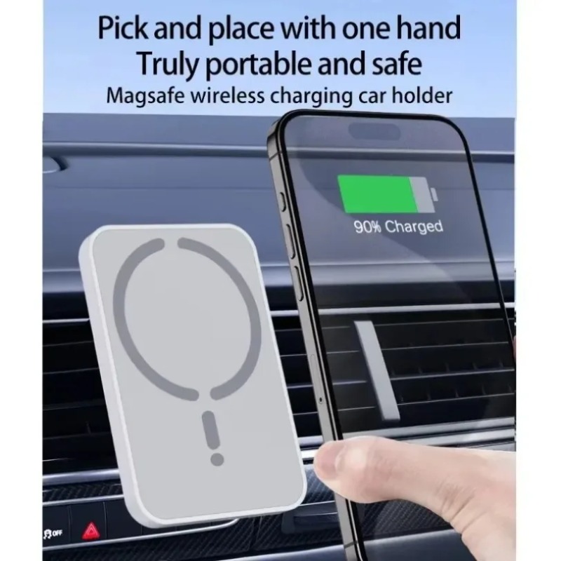 Support de téléphone magnétiqu - Wireless Car Charger Mount Fast Charging avis et prix