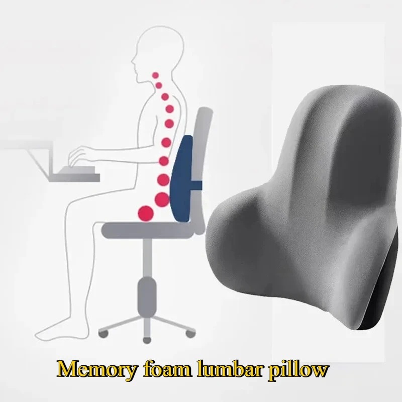 Coussin lombaire orthopédique  - Memory Foam Car Neck Pillow Lumbar Support avis et prix
