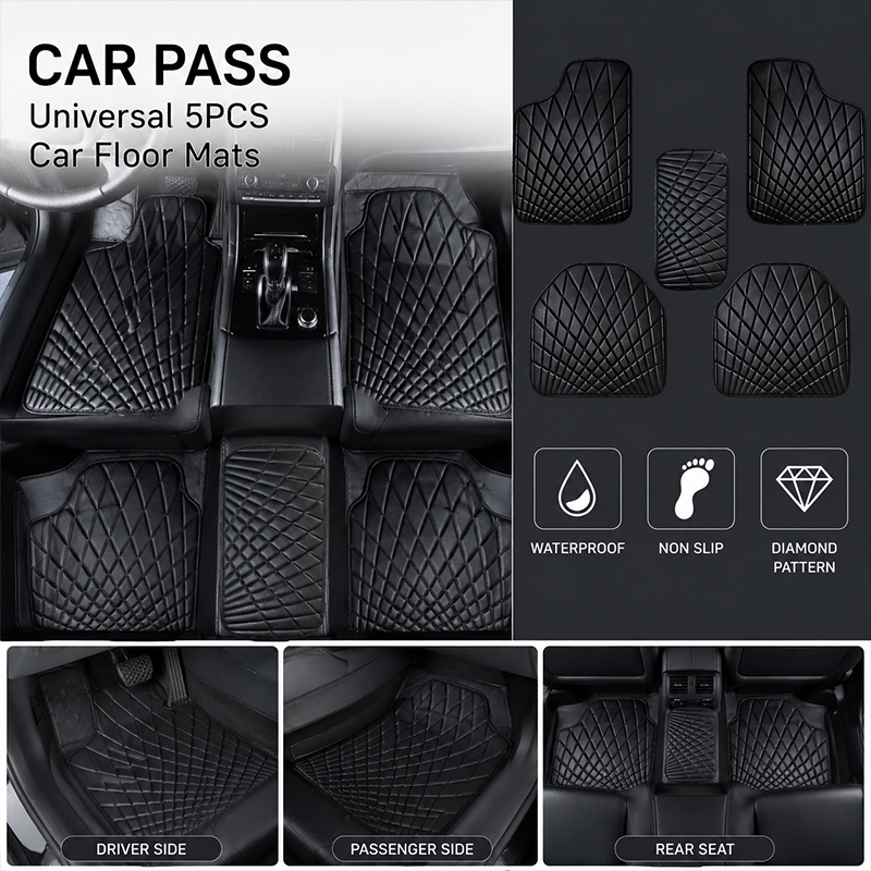 Tapis de sol de voiture univer - Car Floor Mats Universal Waterproof Leather avis et prix
