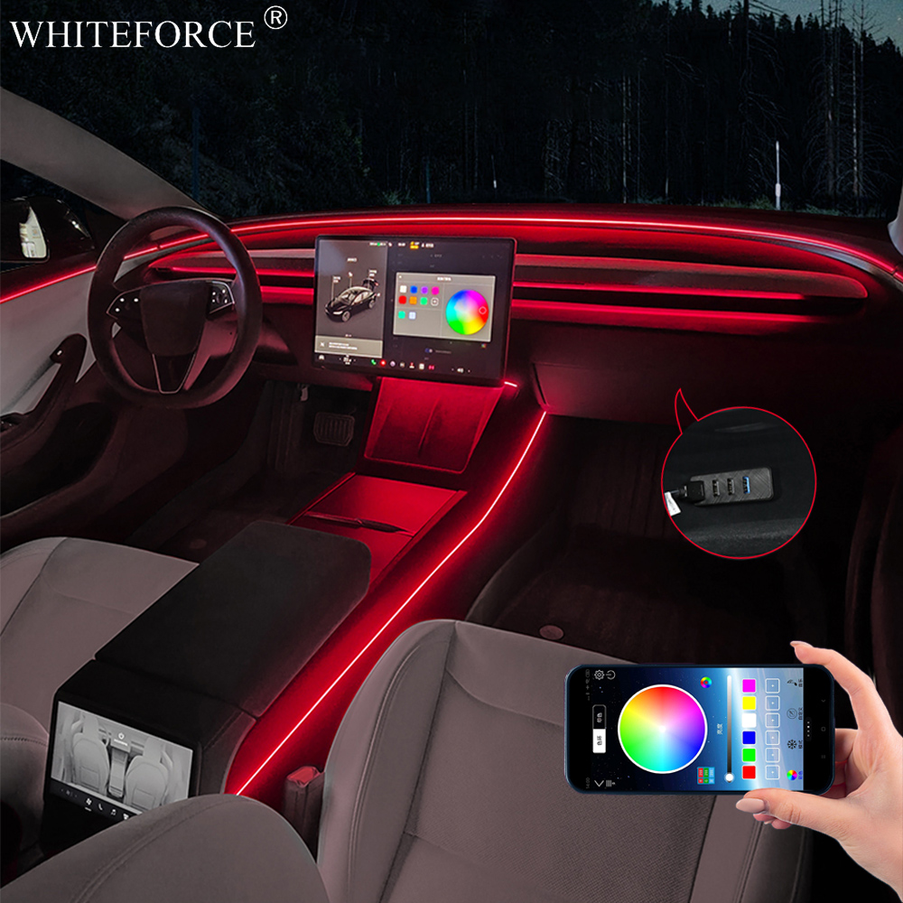 Pour Tesla modèle Y Juniper LE - Led Ambient Interior Car Lights App Control avis et prix