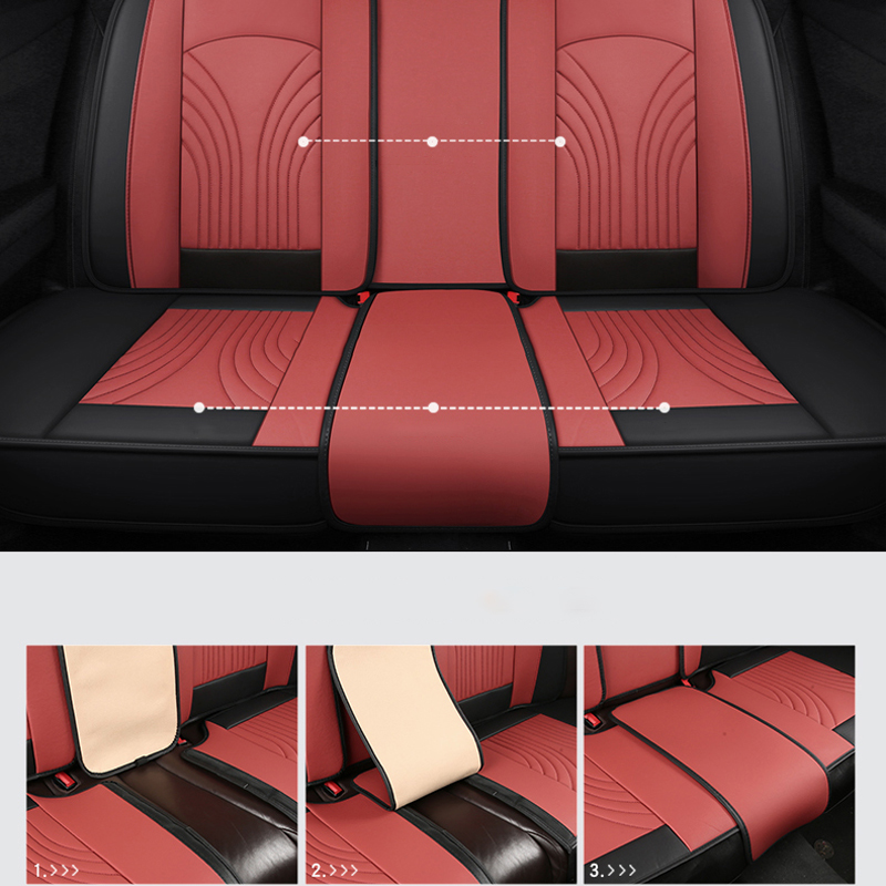 Housse de siège de voiture pou - Leather Car Seat Covers Full Set Universal avis et prix