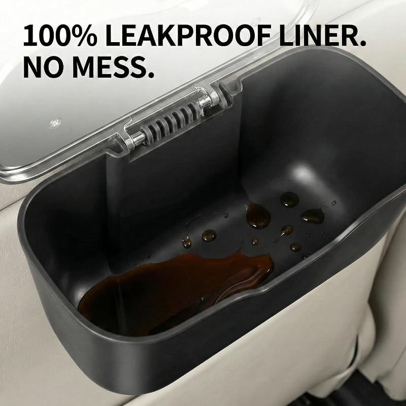Poubelle de voiture avec couve - Waterproof Car Trash Can With Lid avis et prix