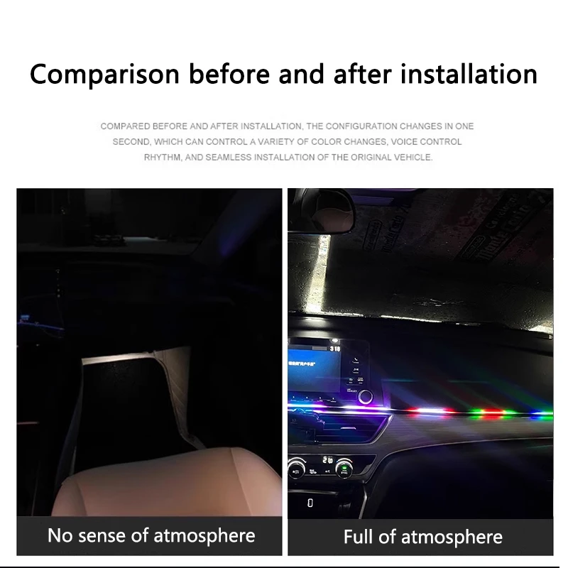LED coloré intérieur de voitur - Led Ambient Interior Car Lights App Control avis et prix