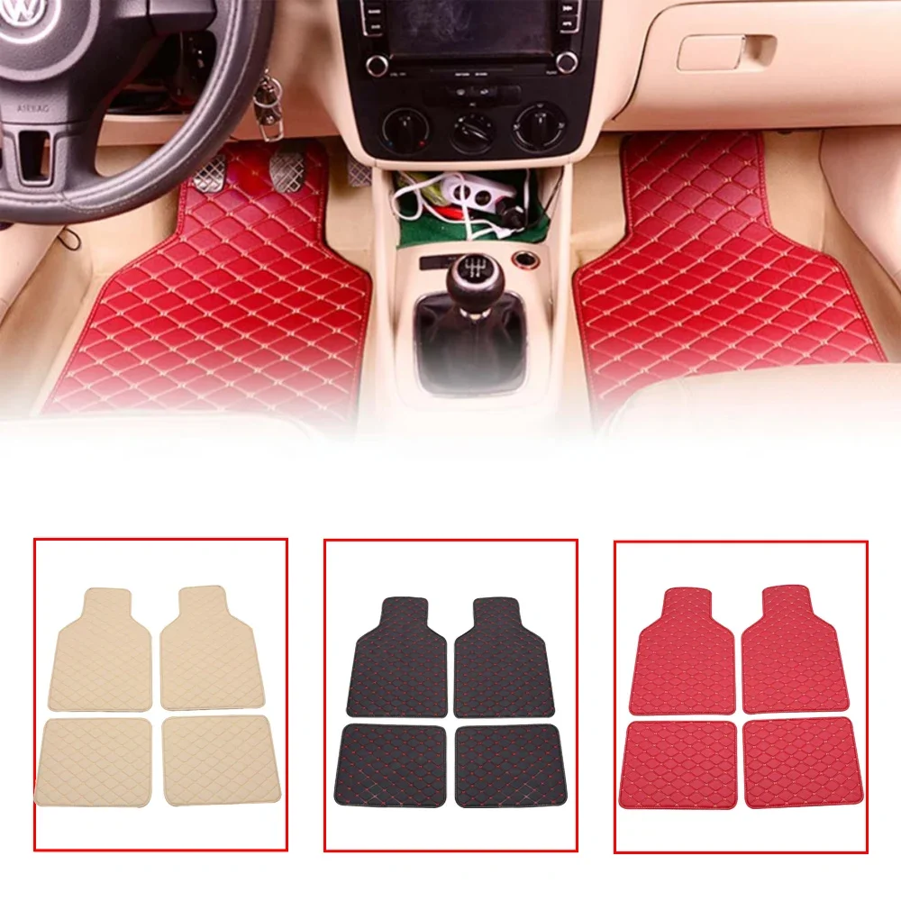 Tapis de sol pour voiture, 4 p - Car Floor Mats Universal Waterproof Leather avis et prix