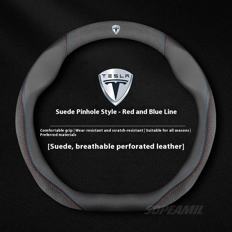 Tesla modèle 3 modèle Y modèle - Car Steering Wheel Cover Anti Slip Breathable avis et prix
